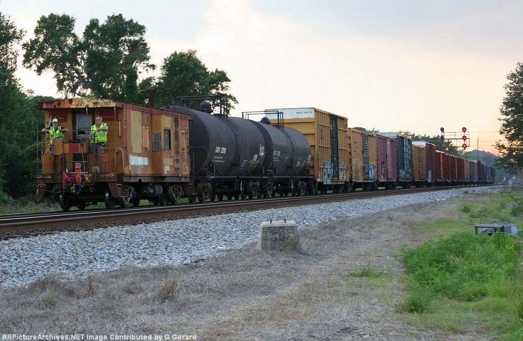 O710 caboose first to Park spur